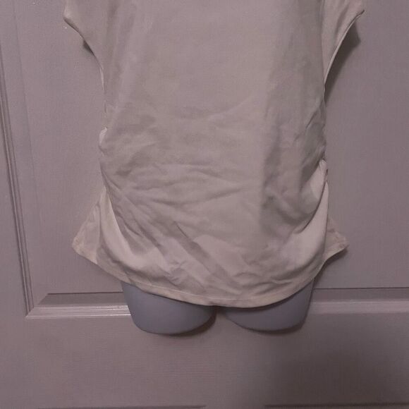 Marc New York Medium White Blouse Rhinestoned - Picture 3 of 6